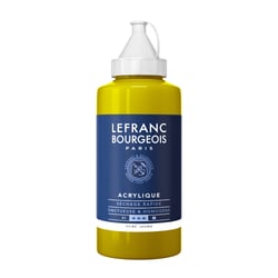 Tube 750 ml de peinture acrylique Lefranc Bourgeois - Ocre jaune n°302 - Fine