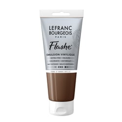 Peinture Flashe vinylique - Ombre brûlée - 80 ml - Lefranc Bourgeois