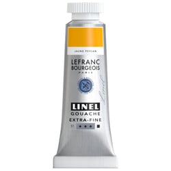 Tube de 14 ml de gouache Lefranc Bourgeois - Linel - Extra-fine - Jaune persan - Nuance 843