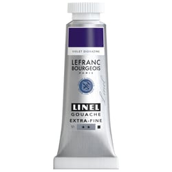 Tube de 14 ml de gouache Lefranc Bourgeois - Linel - Extra-fine - Violet Dioxazine - Nuance 551