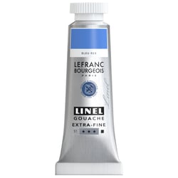 Tube de 14 ml de gouache Lefranc Bourgeois - Linel - Extra-fine - Bleu rex - Nuance 067
