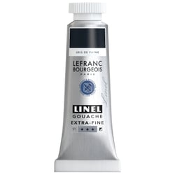 Tube de 14 ml de gouache Lefranc Bourgeois - Linel - Extra-fine - Gris de Payne - Nuance 261