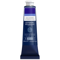 Tube 40 ml de peinture à l'huile Lefranc Bourgeois - Bleu outremer - Fine