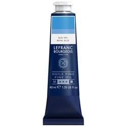 Tube 40 ml de peinture à l'huile Lefranc Bourgeois - Bleu rex - Fine