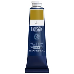 Tube 40 ml de peinture à l'huile Lefranc Bourgeois - Or - Fine