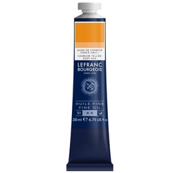 Tube 200 ml de peinture à l'huile Lefranc Bourgeois - Jaune de cadmium foncé (Imitation) - Fine