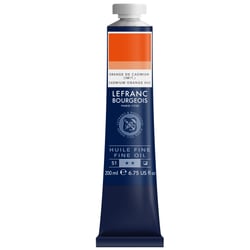 Tube 200 ml de peinture à l'huile Lefranc Bourgeois - Orange de cadmium (Imitation) - Fine