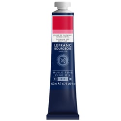 Tube 200 ml de peinture à l'huile Lefranc Bourgeois - Rouge de cadmium foncé (Imitation) - Fine