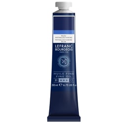 Tube 200 ml de peinture à l'huile Lefranc Bourgeois - Bleu phtalocyanine