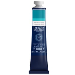 Tube 200 ml de peinture à l'huile Lefranc Bourgeois - Bleu Turquoise - Fine