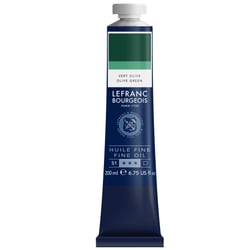 Tube 200 ml de peinture à l'huile Lefranc Bourgeois - Vert olive - Fine