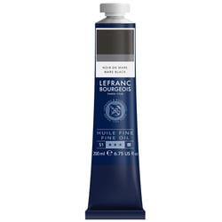 Tube 200 ml de peinture à l'huile Lefranc Bourgeois - Noir de mars - Fine