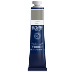 Tube 200 ml de peinture à l'huile Lefranc Bourgeois - Argent - Fine