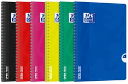 1 cahier à spirales polypro - Format A4 21 x 29.7 cm - Openflex - Oxford - 100 pages grands carreaux - Coloris assortis