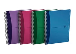1 répertoire à spirale - Format A5 14.8 x 21 cm - Office - Oxford - 180 pages lignées