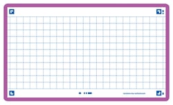 80 flashcards - 7,5 x 12,5 cm - Flash 2.0 Oxford - Petits carreaux - cadre lilas