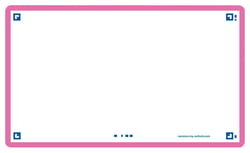 80 flashcards - 7,5 x 12,5 cm - Flash 2.0 Oxford - Uni blanc - cadre fuchsia