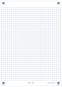 50 fiches de révision - 14,8 x 21 cm - Révision 2.0 Oxford - Petits carreaux - 