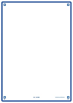 50 fiches de révision - 14,8 x 21 cm - Révision 2.0 Oxford - Uni blanc - cadre bleu marine