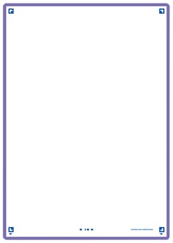 50 fiches de révision - 14,8 x 21 cm - Révision 2.0 Oxford - Uni blanc - cadre violet