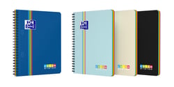 Cahier - Format A5 - Color system -  Oxford - 180 pages petits carreaux - modèle aléatoire