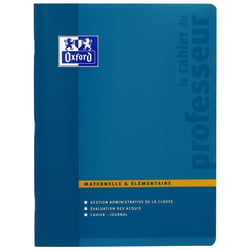 1 cahier d'enseignant - 24 x 32 cm - Enseignant maternelle & élémentaire - Oxford -  100 pages - Coloris assortis