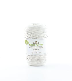 Pelote de fil à tricoter - DMC - Eco Vita 4 - Crème 1