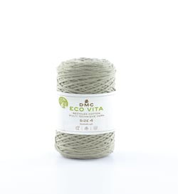 Pelote de fil à tricoter - DMC - Eco Vita 4 - Kaki clair 8