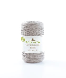 Pelote de fil à tricoter - DMC - Eco Vita 4 - Sable 111
