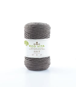 Pelote de fil à tricoter - DMC - Eco Vita 4 - Marron 112
