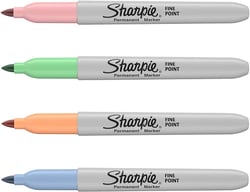 Pochette de 4 marqueurs - assortiment de couleurs pastel - fin - Sharpie
