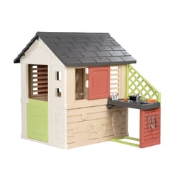 Maison de Jardin Smoby Life – Maison nature avec cuisine d'été  – Anti‑UV – 98 x 110 x 127 cm
