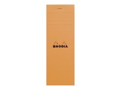 Bloc-notes - 7.4 x 21 cm - Rhodia - 160 pages petits carreaux - Orange