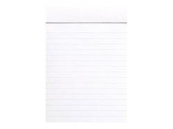 Bloc-notes - 10.5 x 14.8 cm - Rhodia - 160 pages lignées - Blanc