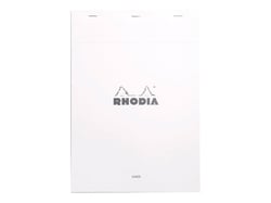 Bloc-notes - Format A4 21 x 29.7 cm - Rhodia - 160 pages petits carreaux -  Orange - Copies - Feuilles