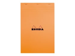 Bloc-notes - Format A4 21 x 29.7 cm - Rhodia - 160 pages petits carreaux - Orange