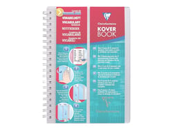 Cahier de vocabulaire - 11 x 17 cm - Kover Book -  Clairefontaine - 100 pages lignées