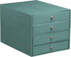 Bloc de classement à tiroirs - 4 tiroirs - RHODIA Rhodiarama Home Office - pour 248 x 327 mm - bleu eau