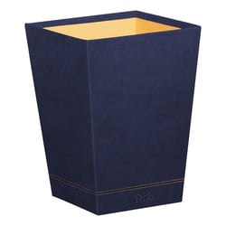 Corbeille à papier - RHODIA Rhodiarama Home Office - similicuir - bleu nuit