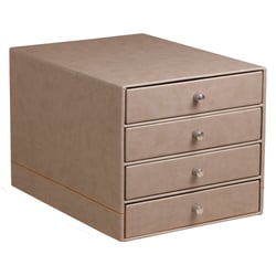Bloc de classement à tiroirs - 4 tiroirs - RHODIA Rhodiarama Home Office - pour 248 x 327 mm - taupe