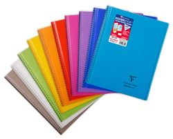 Cahier Clairefontaine - Modèle aléatoire - 24 x 32 cm - Koverbook - 160 pages petits carreaux - Vendu à l'unité