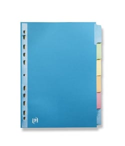 Lot de 6 intercalaires Oxford - A4 - Color Life - Carton
