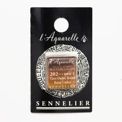 Peinture Aquarelle miel 1/2g - terre ombre brûlée