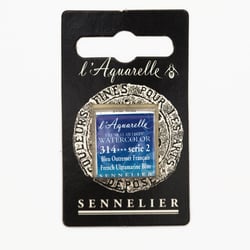 Peinture aquarelle -  bleu outremer français 