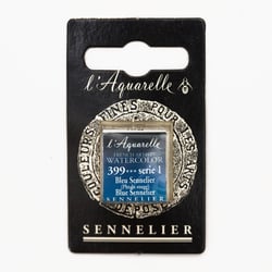 Aquarelle extra fine Sennelier - demi-godet - S1-Bleu Sennelier (Phtalo rouge) 