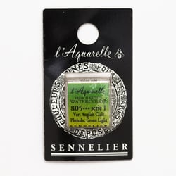 Demi-godet aquarelle Miel - Série 1 - Vert anglais clair