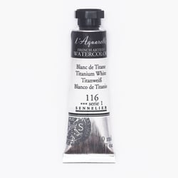 Aquarelle extra fine Sennelier en tube 10 ml - série 1 Blanc de Titane  