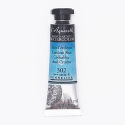 Aquarelle extra fine Sennelier en tube 10 ml - série 4  Bleu Céruléum   