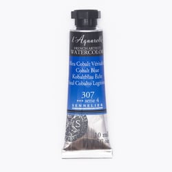 Aquarelle extra fine Sennelier en tube 10 ml - série 4  Bleu Cobalt Véritable  