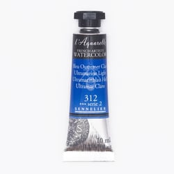 Aquarelle extra fine Sennelier en tube 10 ml - série 2 Bleu Outremer Clair  